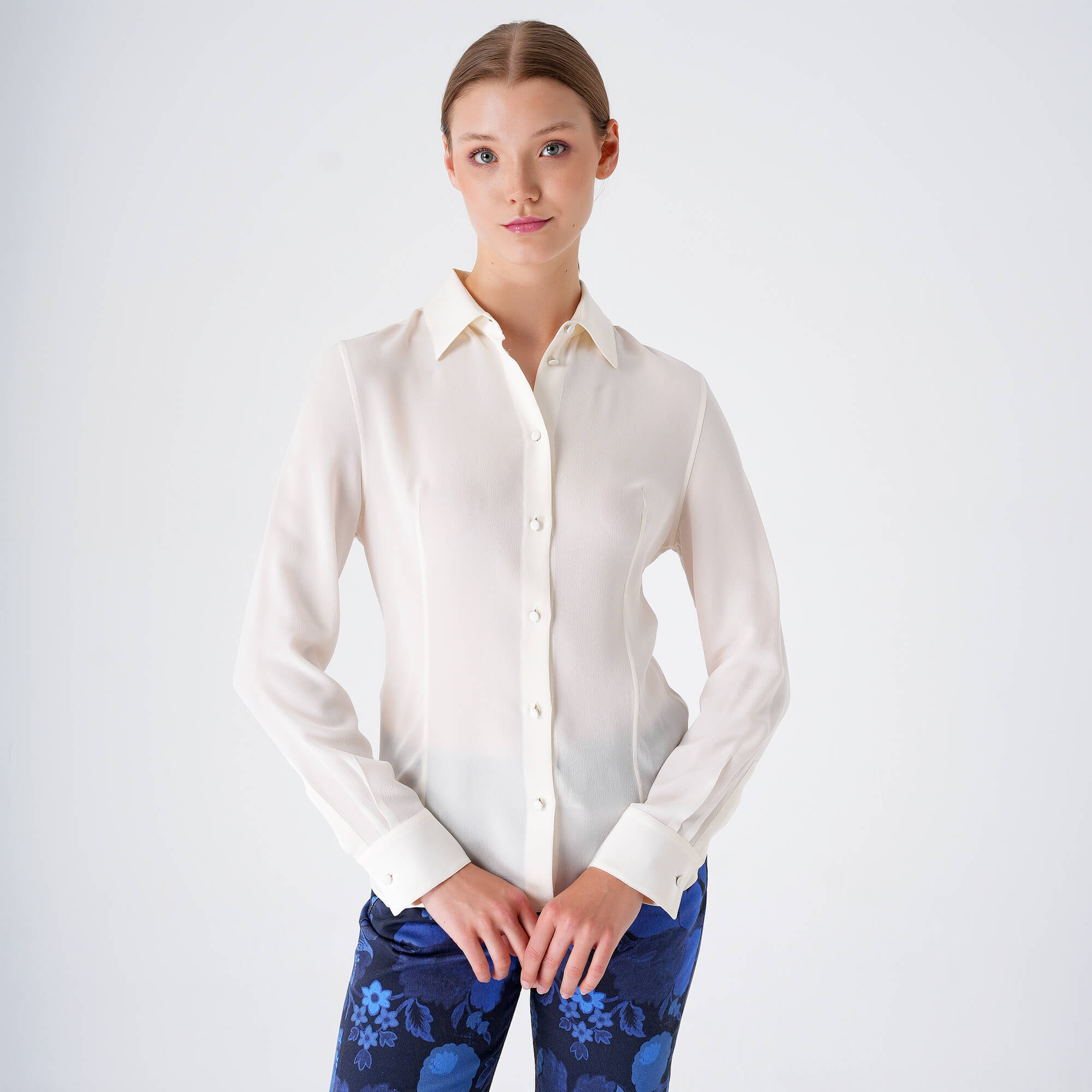 Etro - White Silk Casual Shirt